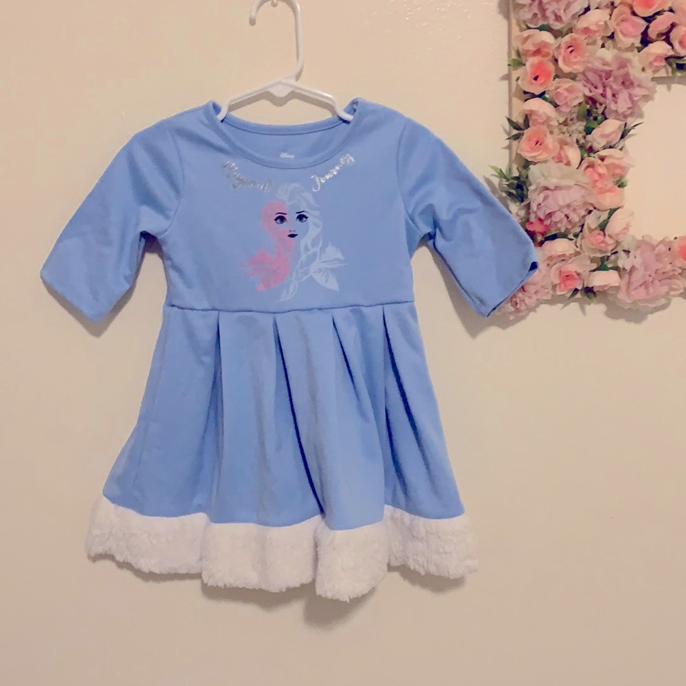 Girls warm frozen dress!
